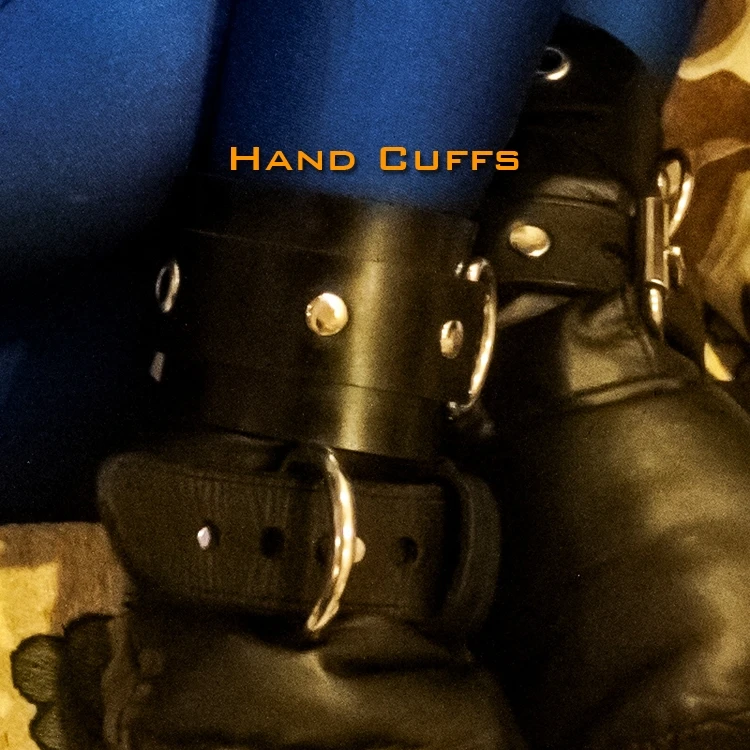 

(FErubber 017) 100% Natural Latex Pure Handmade Rubber Hand Cuffs Slave Bandage Can be Locked Handwear Fetish Wear