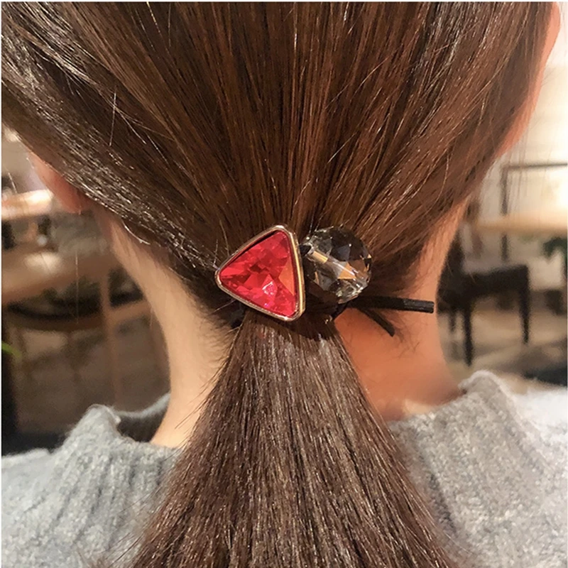 1 шт. Женская эластичная повязка для волос с кристаллами| |