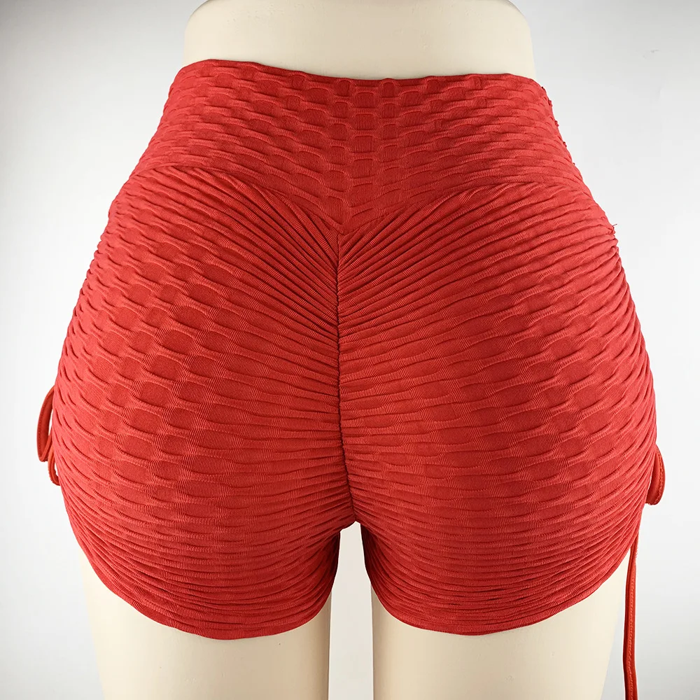 

Popular Summer High Waist Peach Hip Women's Fitness Bubble Shorts Oversized Sports Shorts Women Sexy Fashion Elastic Shorts