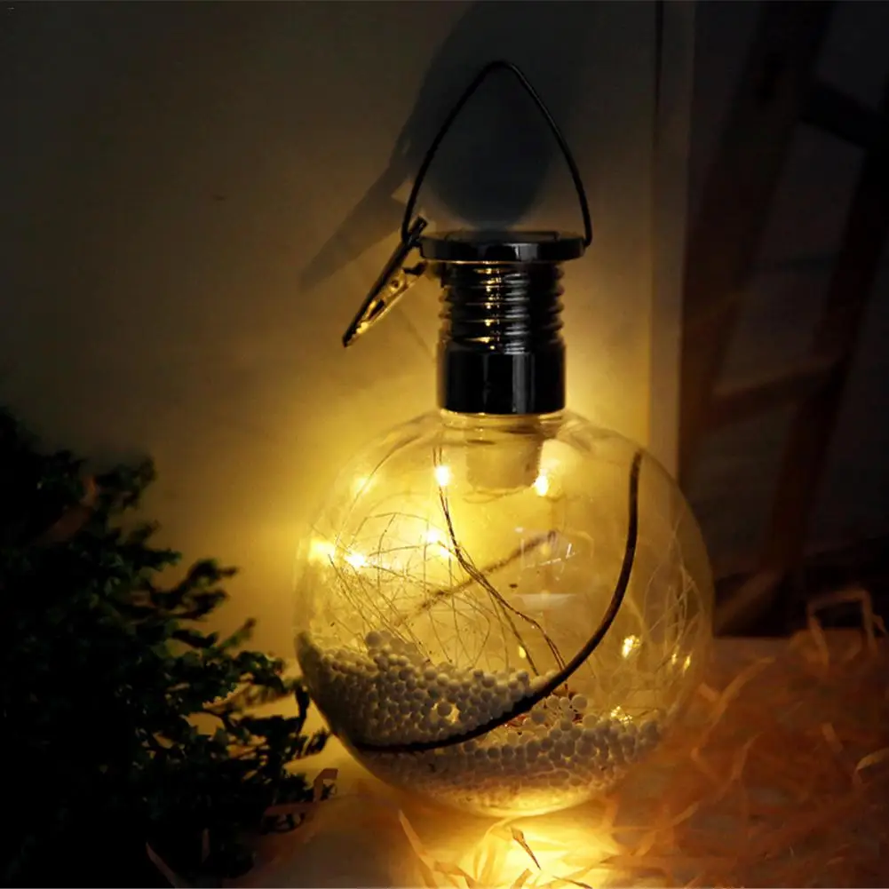 Светодиодсветильник Подвесная лампа в форме шара на солнечной батарее из медной