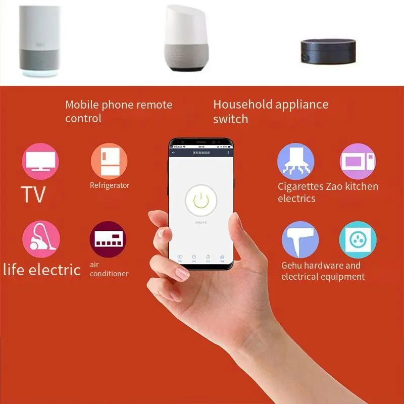 Смарт-розетка Tuya Smart Life с поддержкой Wi-Fi и голосовым управлением | Электроника