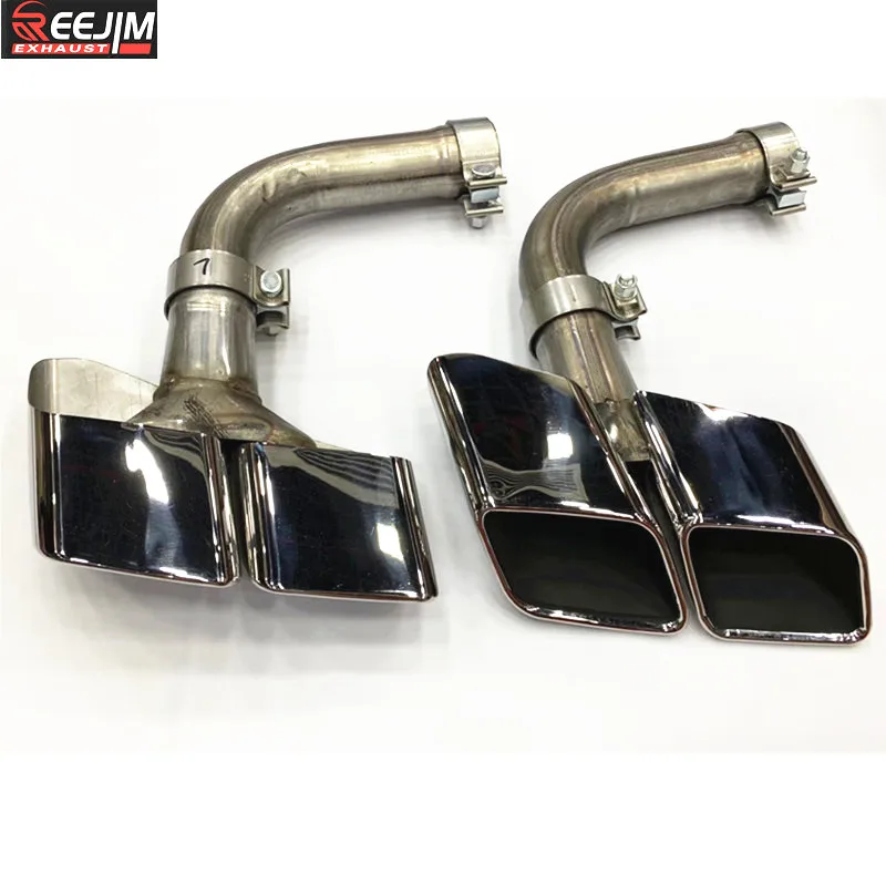 Пара наконечников выхлопного глушителя из нержавеющей стали для нового 17 18 Audi Q7