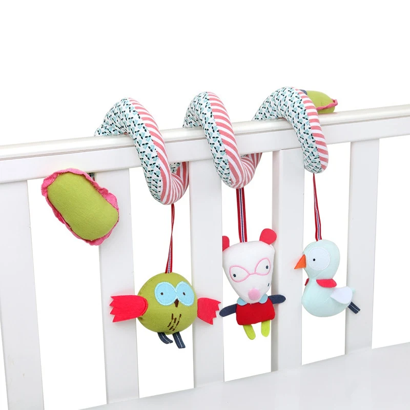 

Toy Baby Stroller Comfort Stuffed Animal Hanging Bed Bell Crib Rattles Toys Gifts Rattle Mobile Infant Stroller Toys For Baby