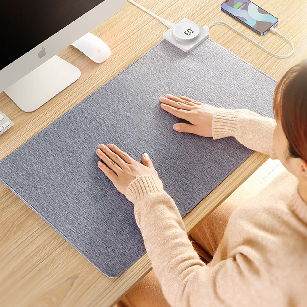 Водонепроницаемый хлопковый вращающийся дисплей с температурой коврик для мыши