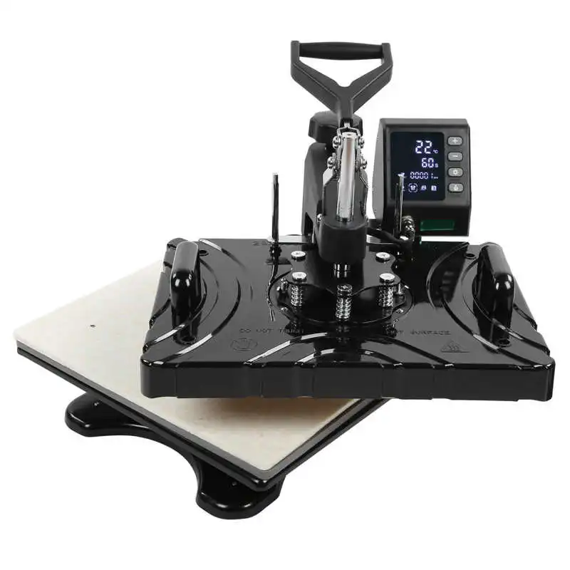M&aacute;quina de transferencia de calor 5 en 1, presurizaci&oacute;n port&aacute;til, hierro multifuncional, 15x12 pulgadas-2