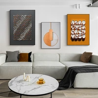 modern abstract geometry patterns wall art canvas painting nordic poster orange pictures for livingroom bedroom home decor