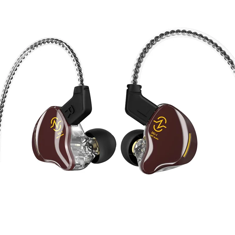 Наушники-вкладыши CCZ Hi-Fi 10 мм с двойной магнитной схемой кабелем 4N OFC для