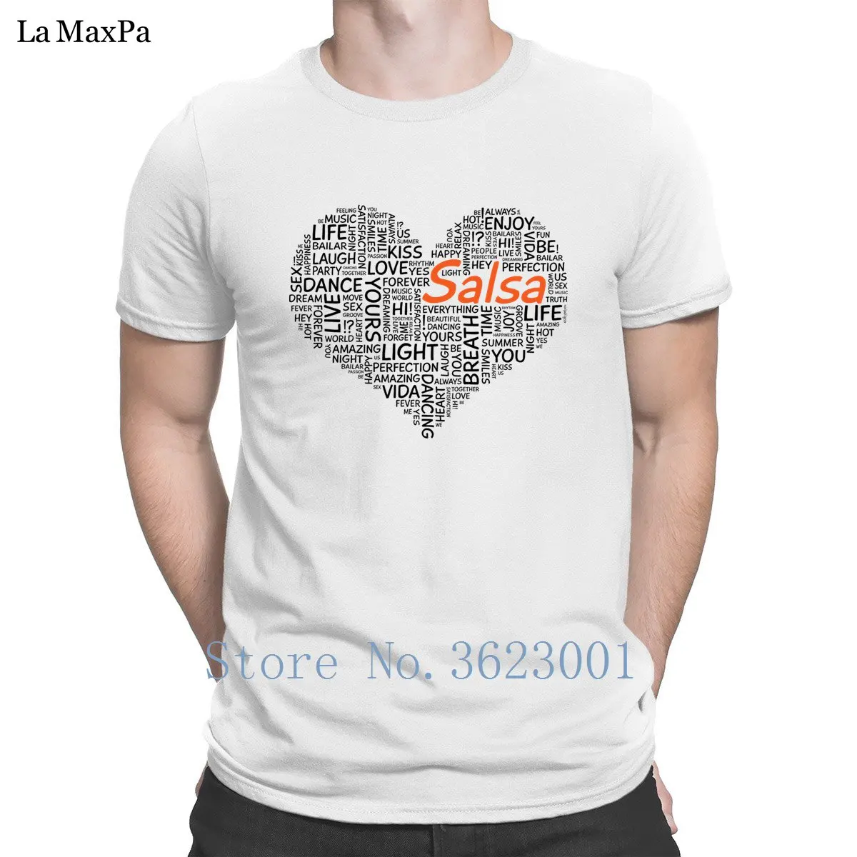 Футболка мужская Трикотажная фирменная супер футболка с изображением сальсы и