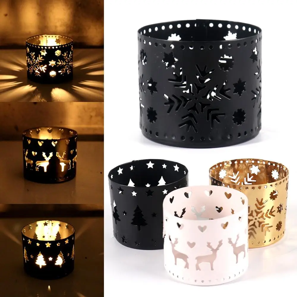 Рождество Железного человека полые подсвечник рождественские украшения для