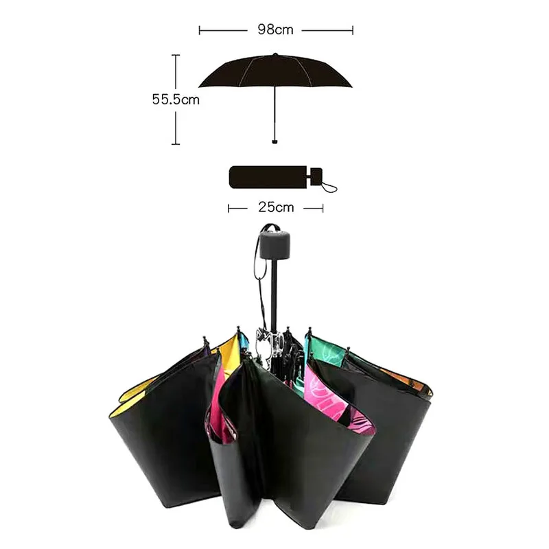 Автоматический складной аниме Зонт с дьявольским лезвием зонтик для убийц