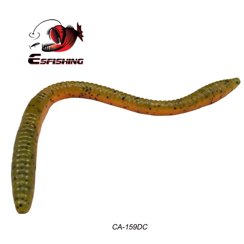 CA159DC ESFishing червь приманка трюк червь 160 мм 6 шт. щука приманки пластиковая приманка карп метод подачи Спиннер приманка Морская рыбалка приманка PVA - Цвет: CA159DC
