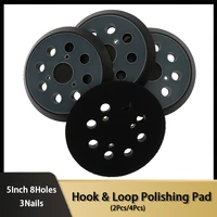 4 packs 5 inch 8 hole replacement sander pads 5 hook and loop sanding backing plates for makita 743081 8 743051 7 dewalt 15128