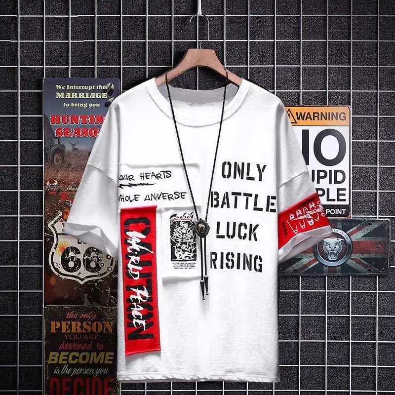 Футболка мужская из чистого хлопка с круглым вырезом 7 цветов|Мужские футболки| |