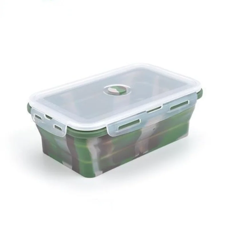 

High Quality Food Storage Containers with Lids Silicone Collapsible BPA Free Lunch Fruit Salad Box Set Reezer Microwavable Cup