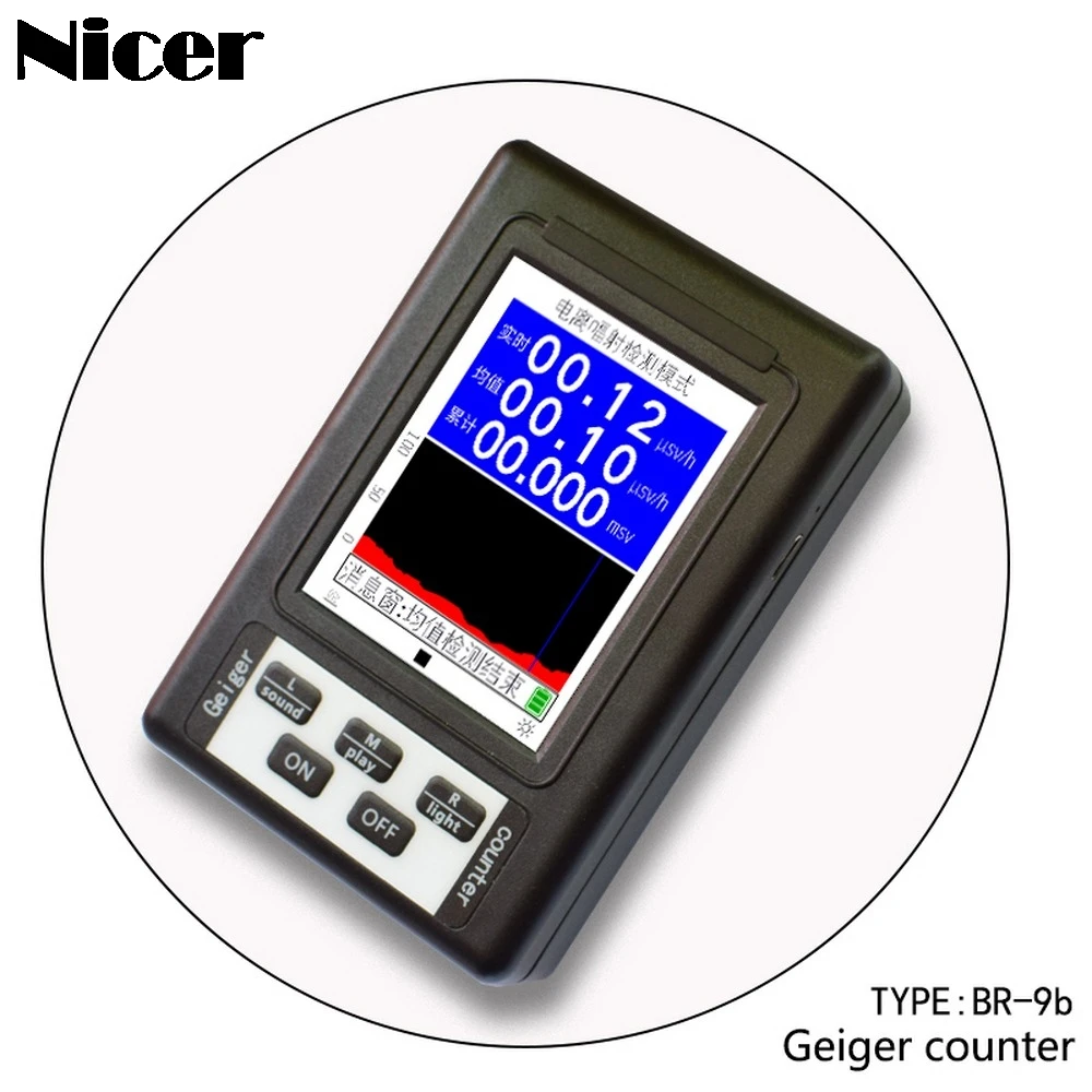 Портативный счетчик Гейгера дозиметр радиации рентгеновский бета гамма