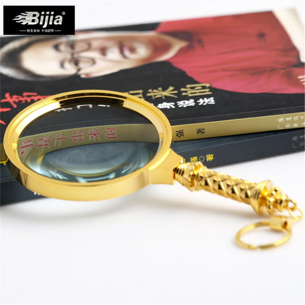 BIJIA Magnifier 15x Portable Handheld Elderly Child Reading HD Optical Large Lens 90mm | Инструменты