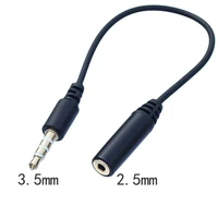 jack 3 5mm to 2 5 mm audio adaptor cable cord 4 pole 3 5mm male to 2 5mm female for tv box aux speaker