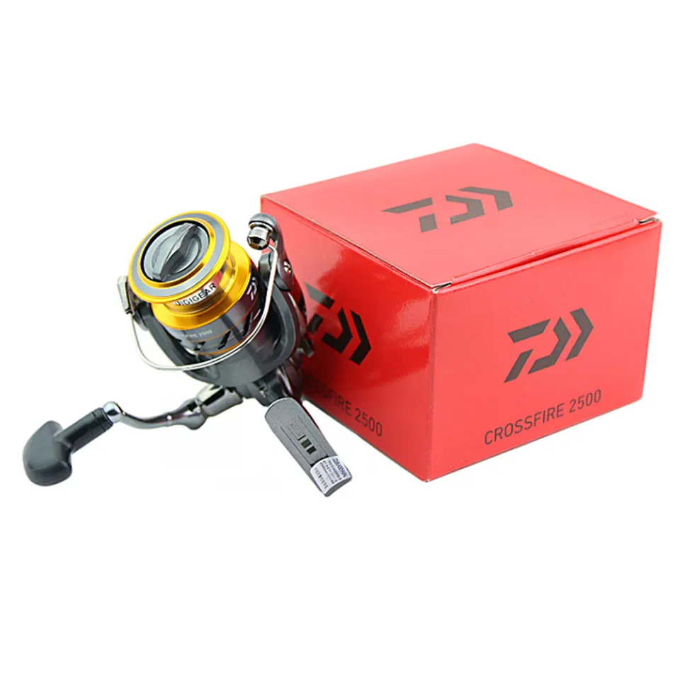 Daiwa CROSSFIRE металлическая катушка спиннинговые рыболовные катушки 3BB превосходное колесо для пресной морской/пресноводной рыбалки