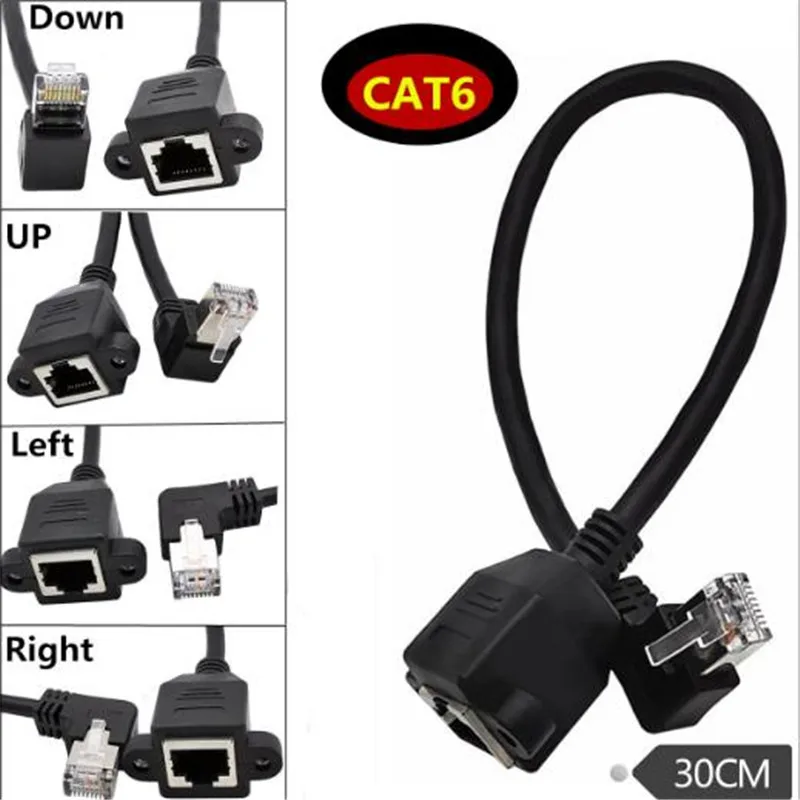 Удлинительный кабель с винтами для локальной сети и Ethernet-сети 8P8C FTP STP UTP Cat5 6 RJ45 -