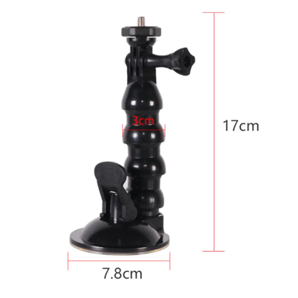 

Bendable and Rotatable Universal Snake-Shaped Car Glass Suction Support Frame Holder Bracket For Mobile Phone or Gopro Camera