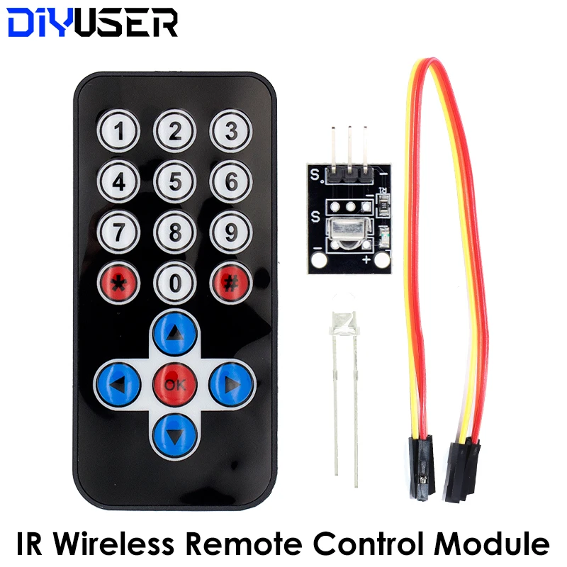 Infrared IR Wireless Remote Control Module Kits DIY Kit HX1838 For Arduino Raspberry Pi