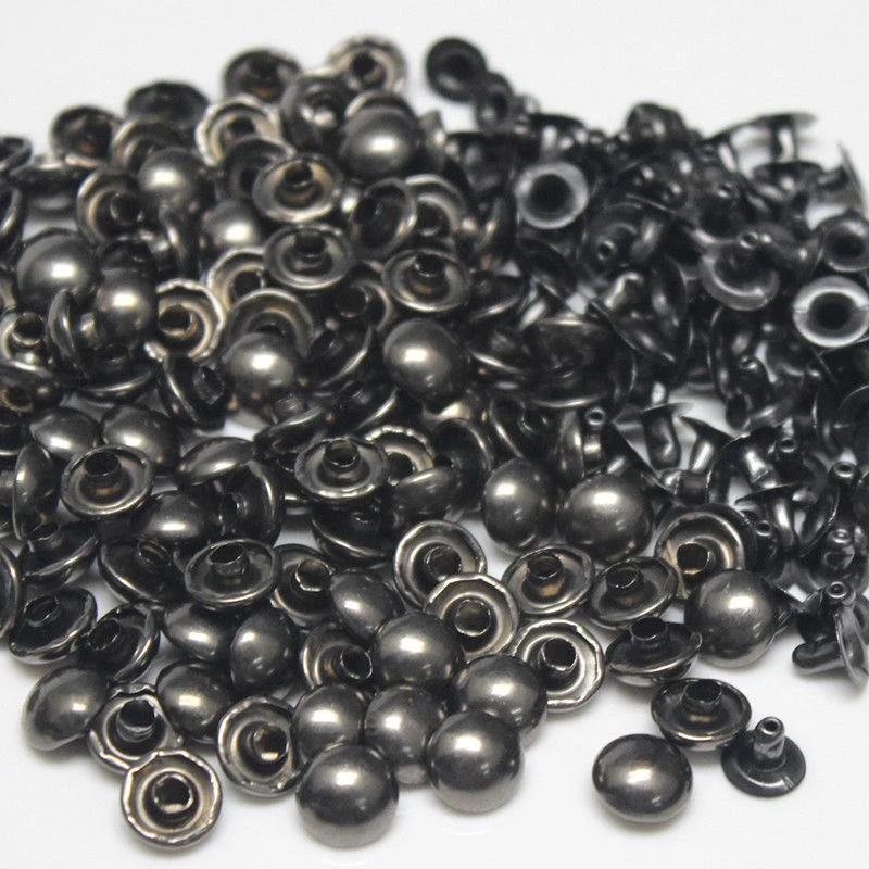 100 штук быстрая защелкивающаяся заклепка Кожа ремесло украшения одежды гриб