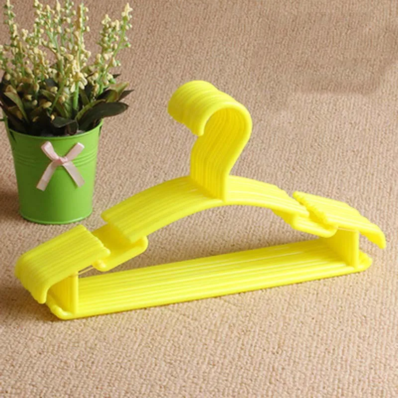 10Pcs/Lot Portable Clothes Hanger Kids Children Toddler Baby Coat Plastic Hangers Hook Household Hot Selling organizer | Дом и сад