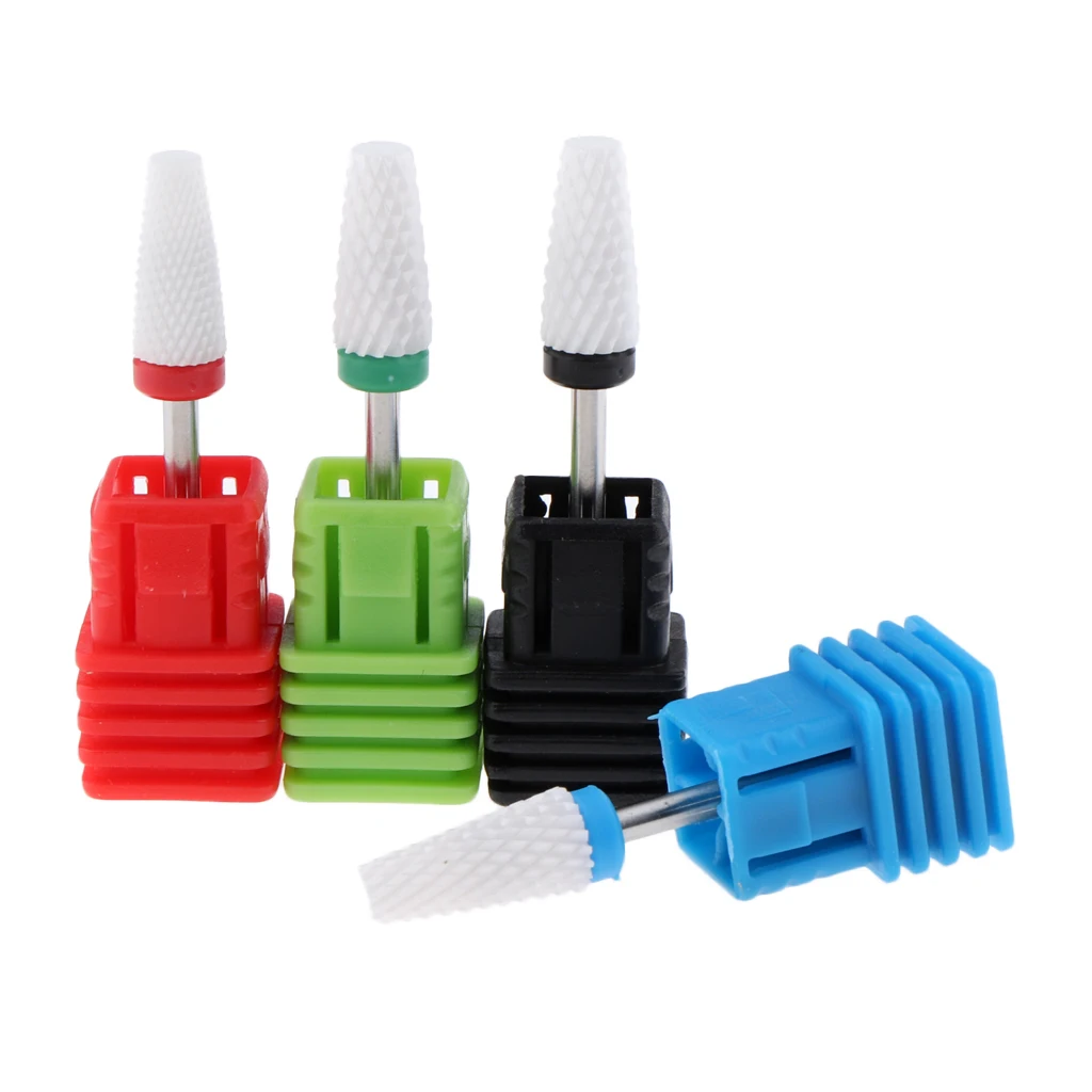 

Set of 4, Pro Nail Art Drill Bits Gel Removal Tools - Pedicure Manicure - Rotary