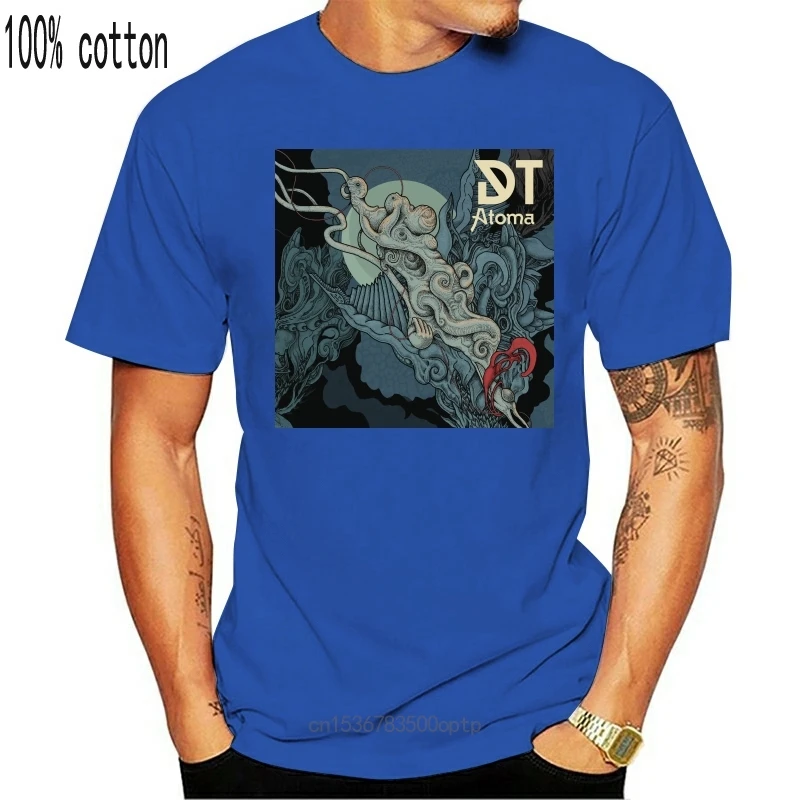 

Новинка 2021, Мужская черная футболка с принтом темного спокойствия Atoma, Размеры S-Xxxl