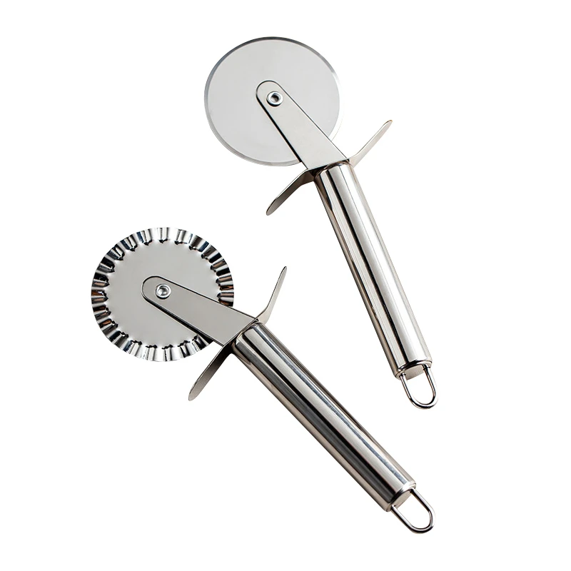 

Pizza Cutter Stainless Steel Pizza Knife Cake Bread Pies Round Knife Cutter Pizza Tool Pizza Wheels Cooking Tool