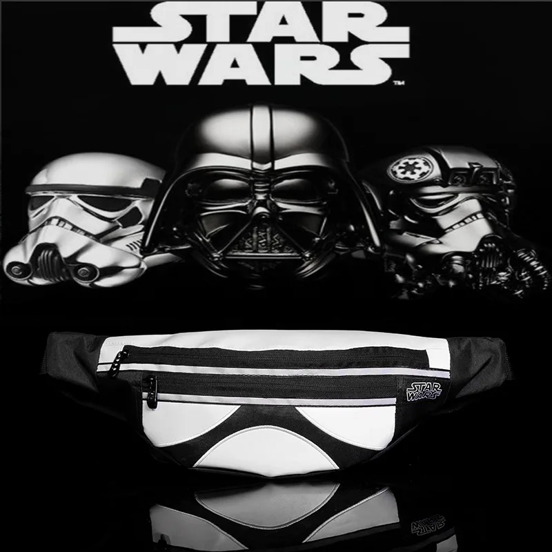 

Новинка 2021, Спортивная уличная поясная сумка Disney, трендовая повседневная мужская нагрудная сумка в стиле Звездных войн, многофункциональна...