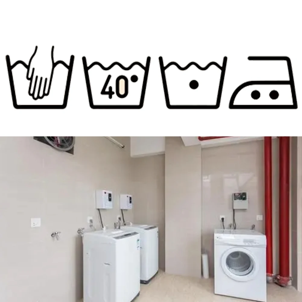 Настенная 3d-наклейка для стиральной машины стирка съемная художественная