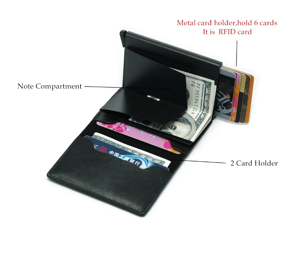 ZOVYVOL Rfid кошелек, кредитный держатель для карт, стикер, визитная карточка, карманные деньги держатель для карт, держатель для карт, металлический держатель для карт, защита
