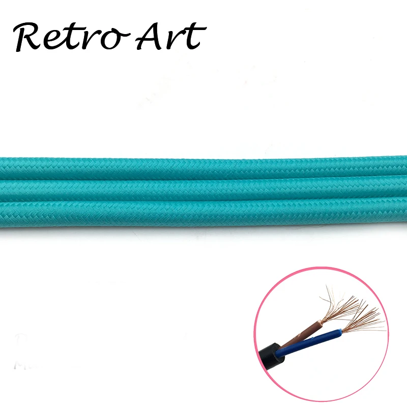 Cloth Covered Light Wire Pendant Hanging Lamp Cord Fabric Electrical Textile Cable | Обустройство дома