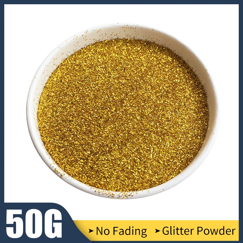 С золотым блеском жемчужная пудра 50 г/упак. многоцветный яркий пигмент для