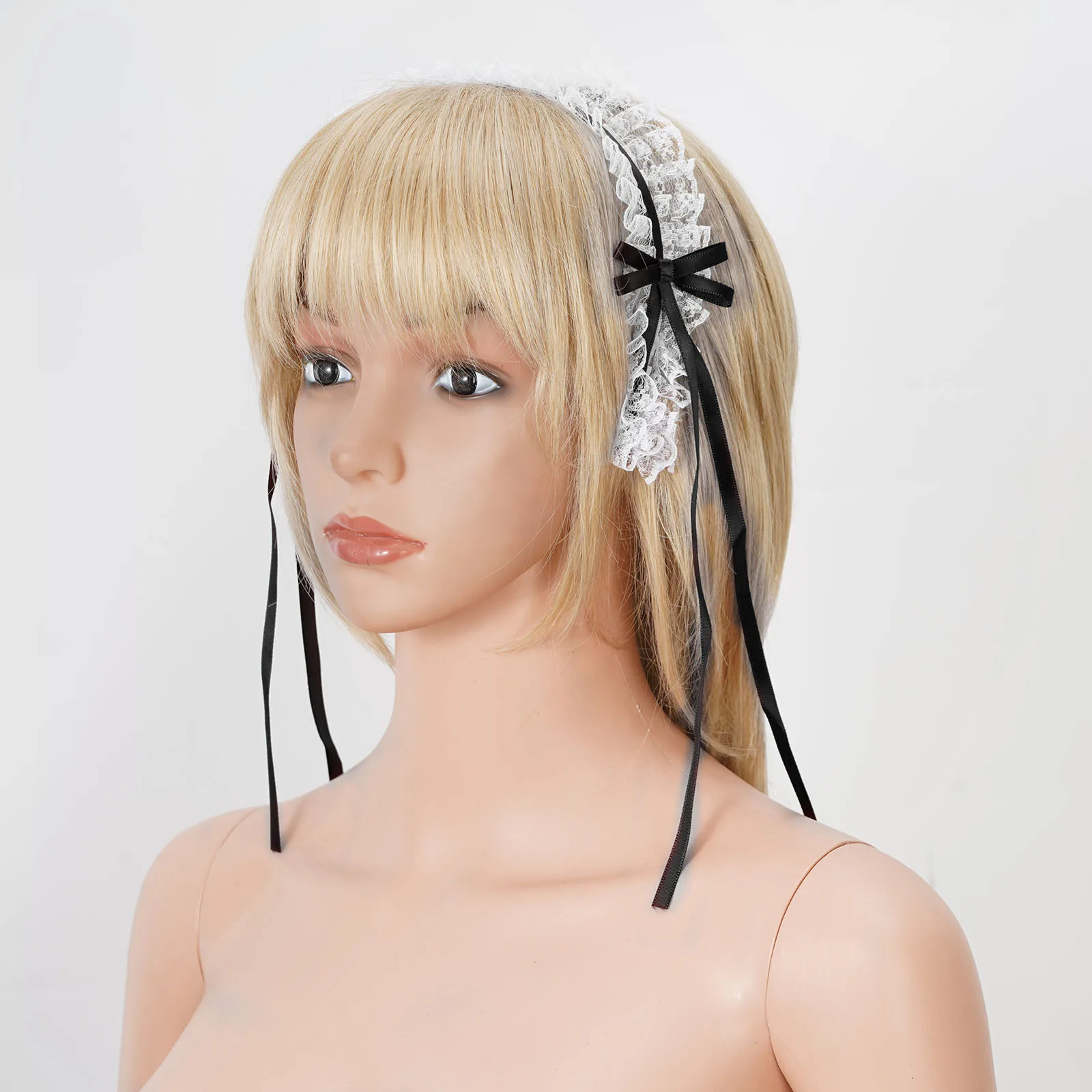 

Японский Kawaii повязка на голову милое горничной Шнуровка с бантиком Головные уборы Свадебная вечеринка лента подружки невесты повязка на го...