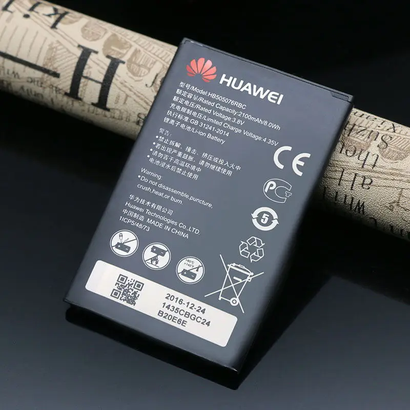 Huawei оригинальный аккумулятор HB505076RBC 2100 мАч для G606 G610 G610S G700 G710 G716 A199 C8815 Y600D-U00 Y610 Y3 ii