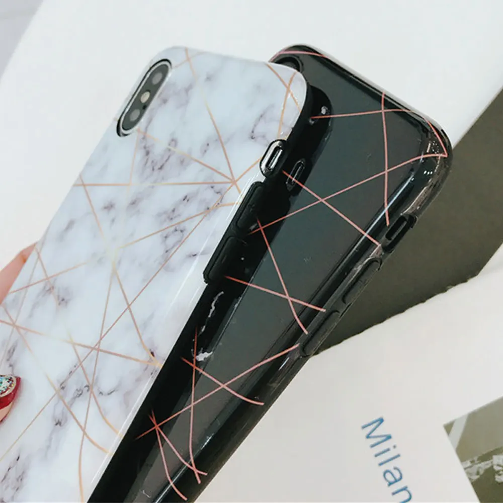 Мраморный чехол для iPhone 7Plus 8Plus 7 8 6Plus 6 X XS XR MAX | Мобильные телефоны и аксессуары