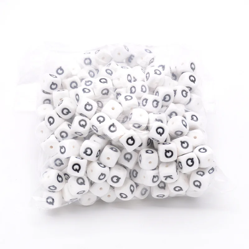 1pcs 12mm Silicone Alphabet Beads Letter Teething Wholesale | Украшения и аксессуары
