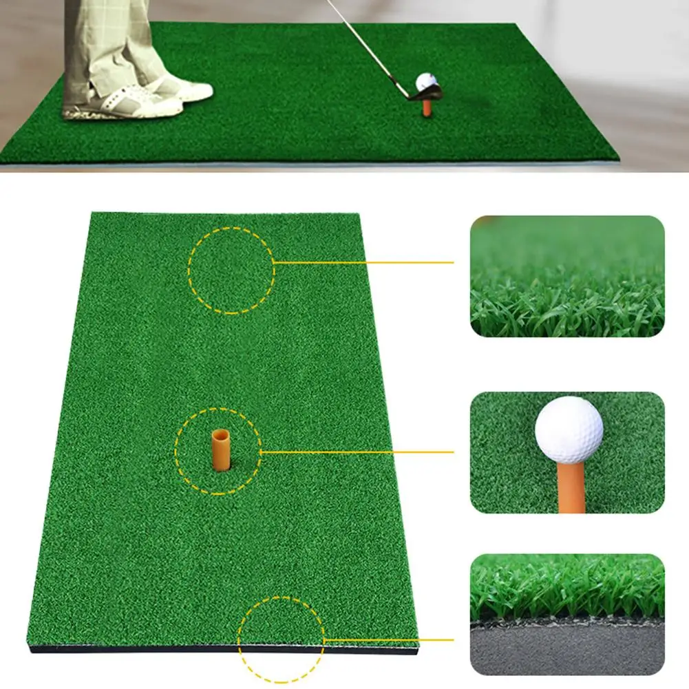 

90x30cm/50x80cm Outdoor Indoor Golf Mat Residential Training Practice Hitting Faux Grass Pad Golf Exercise Mat Rubber Tee Holder