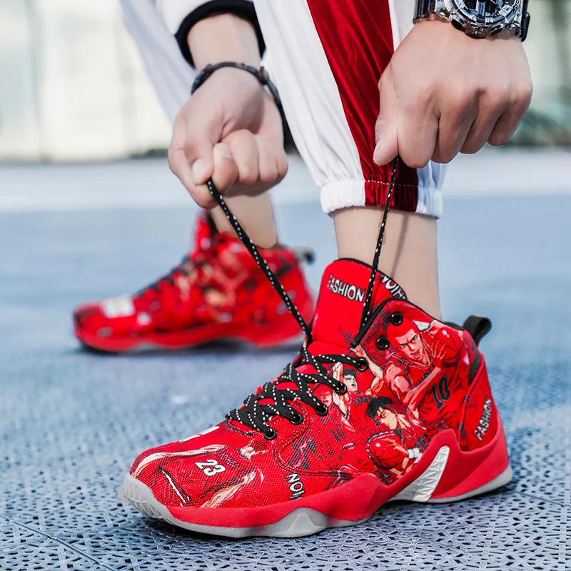 Мужская Баскетбольная обувь высокие баскетбольные кроссовки Профессиональные