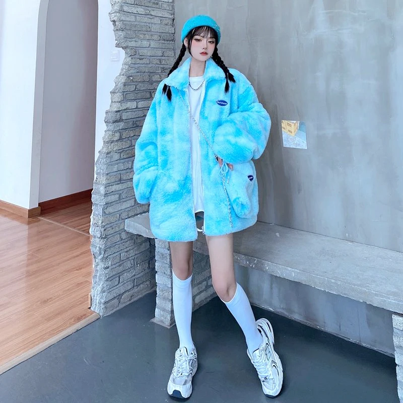 Koreaning Новый Harajuku Для женщин джинсовая куртка более Стиль рабочие утепленные