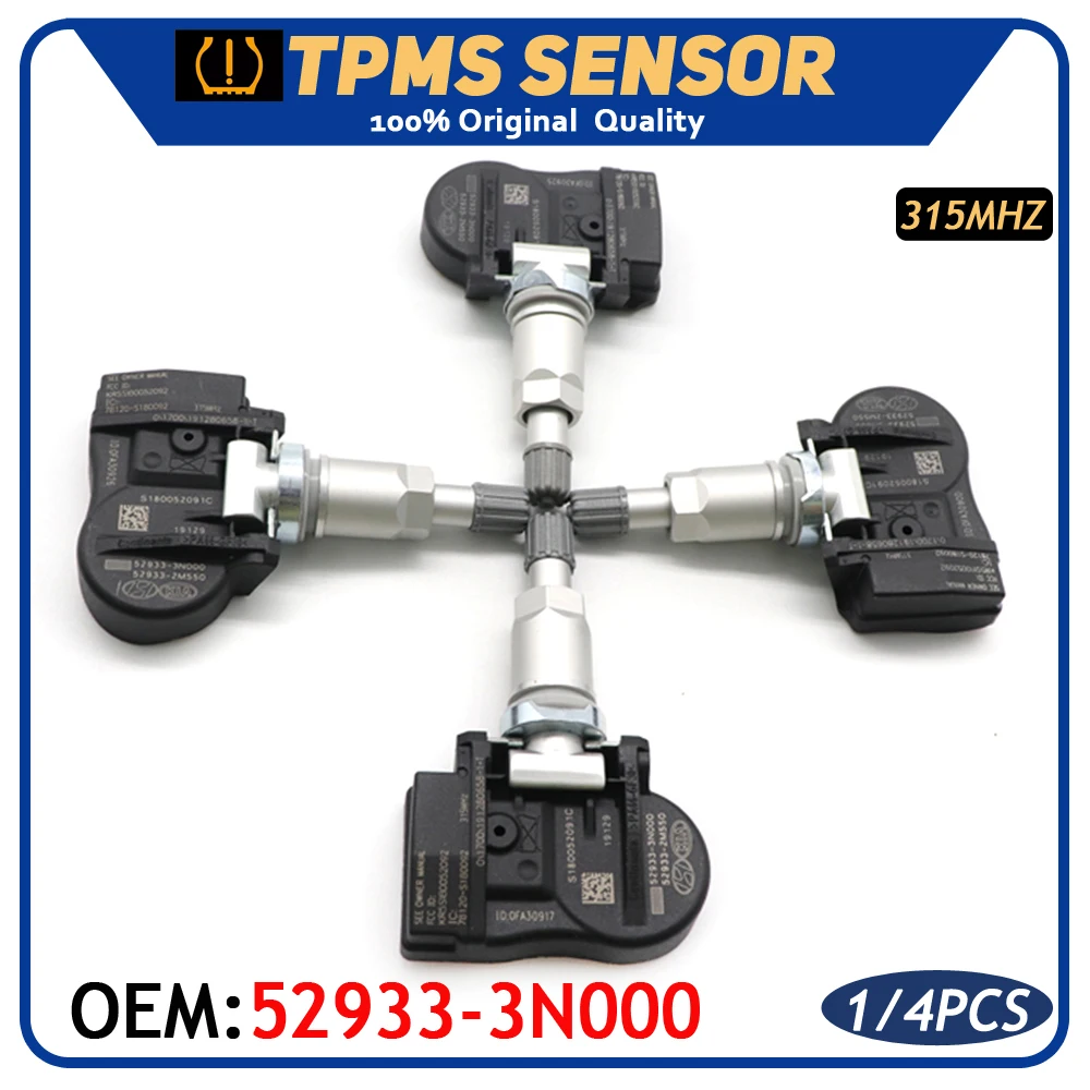 

Датчик контроля давления в шинах автомобиля 52933-3N000 для KIA CADENZA FORTE OPTIMA SORENTO SOUL, для HYUNDAI 52933-2M550 52933-2M000