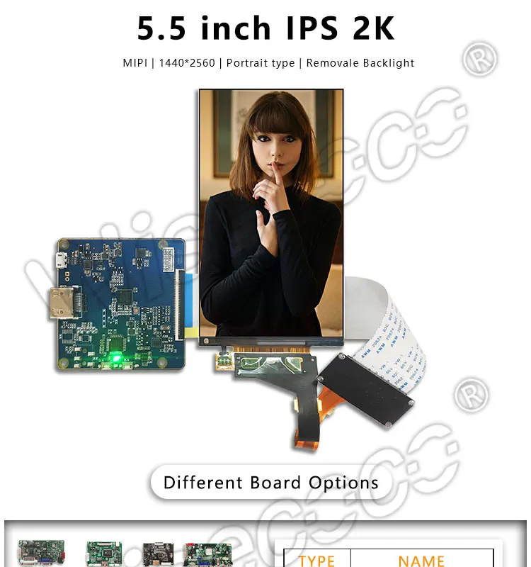3d SLA принтер NanoDLP Thingiverse TOS ЖК-дисплей LS055R1SX04 HDMI к MIPI плата контроллера 5,5 дюймов 2K ЖК-экран 1440x2560