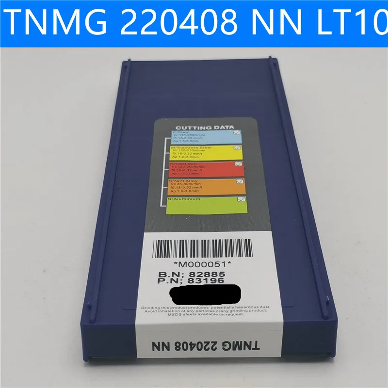 10 шт. TNMG220404 TNMG220408 NN LT10 карбидные вставки токарный станок фрезерный инструмент TNMG 220408 карбид вольфрама резец для наружной обточки