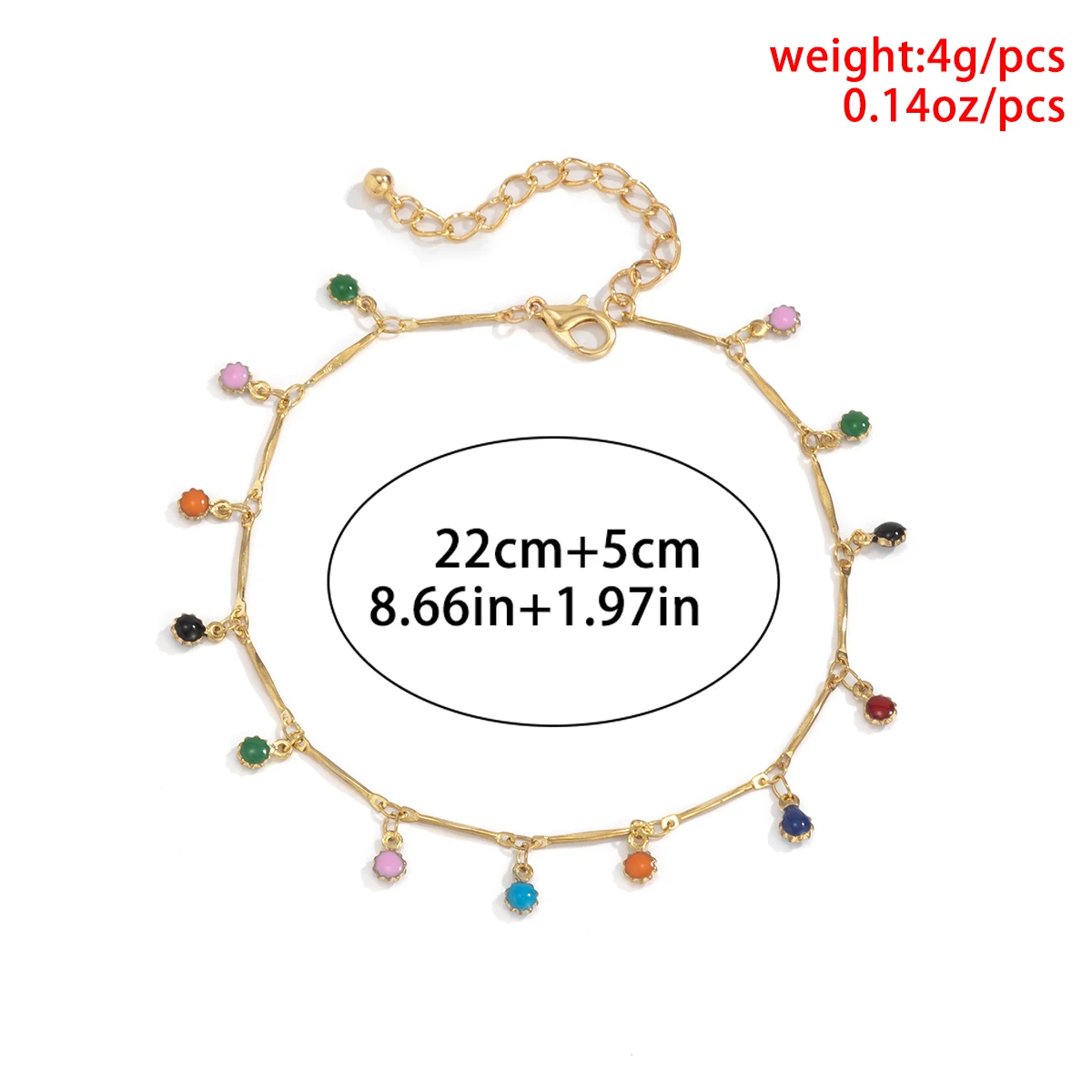 

New Bohemian Colorful Beaded Ankle for Women Charms Tassel Folwers Bracelet on the Leg Handmade Party Jewelry Beach Accessories