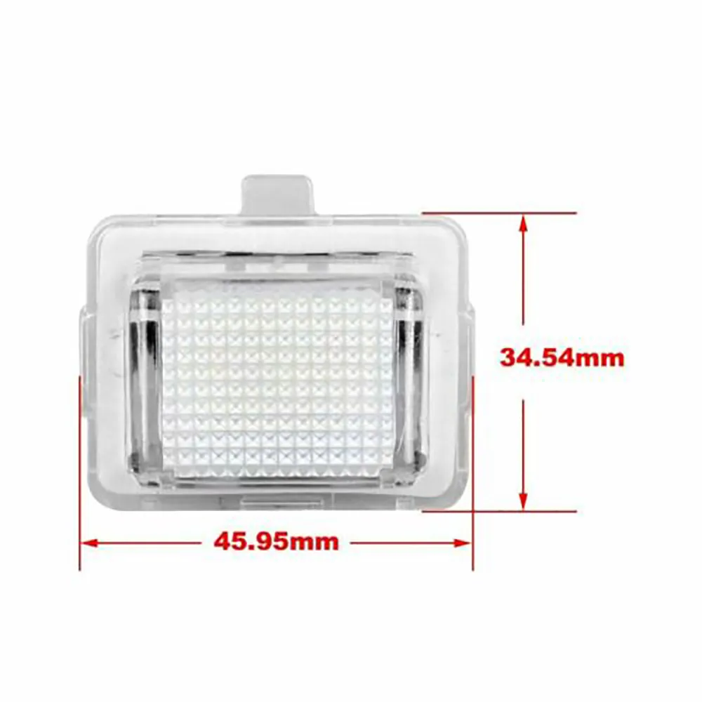 

Canbus LED Number License Plate Light For Benz Mercedes C-Class W204 2007-2011 Replacement 2X High Quality