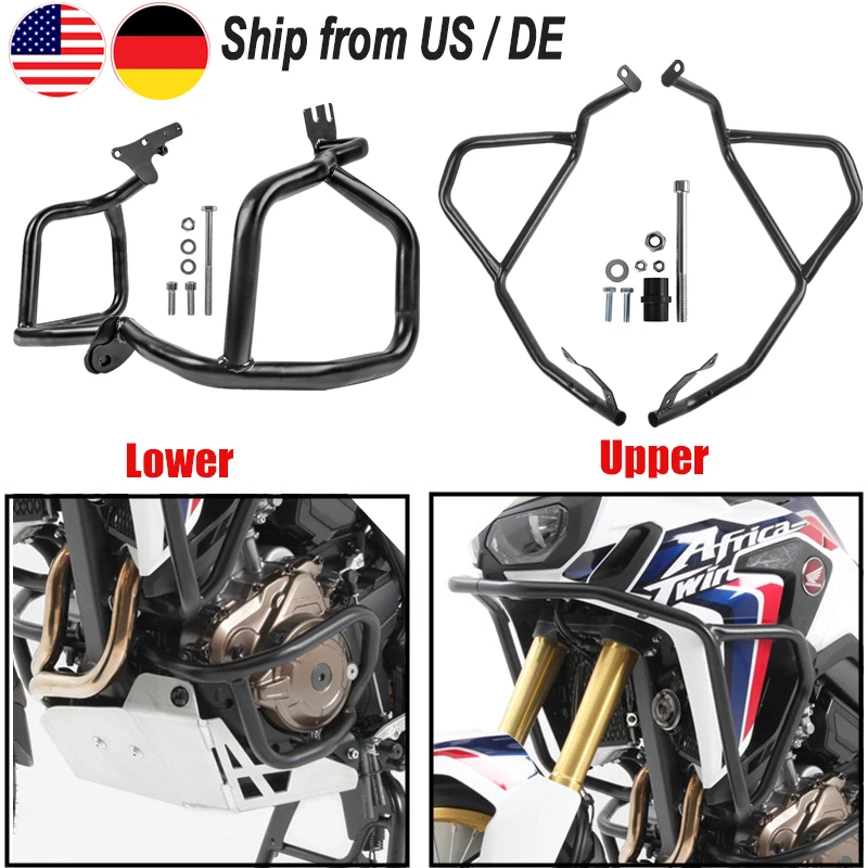 CRF1000L Верхняя и нижняя защита двигателя мотоцикла полоса защиты рама для Honda CRF 1000L