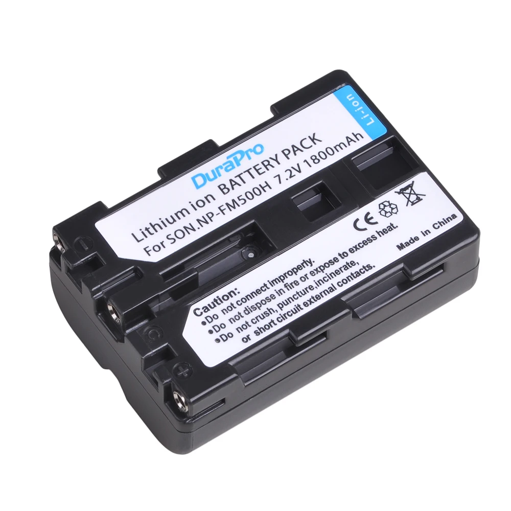 DuraPro 3 шт. 1800 мА/ч, NP-FM500H NP FM500H Перезаряжаемые Камера Батарея для sony A57 A65 A77 A99 A350 A550 A580 A900