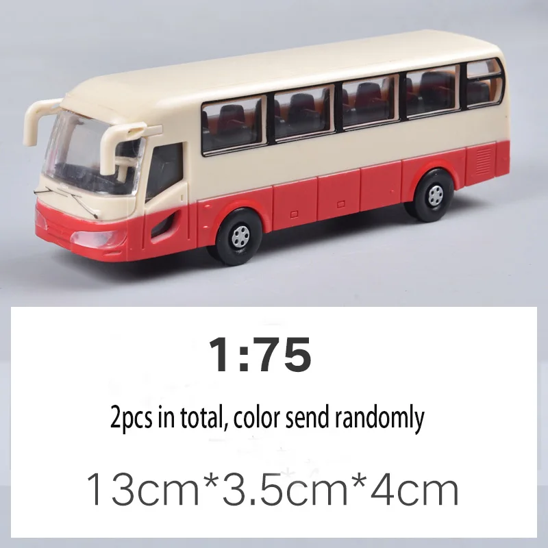 2 шт./10 шт./50 шт. модель автомобиля грузовик автобус 1: 75 1:100 1:150 1:200 строительство Поезд Макет Набор модель поезд Хо/ТТ/н масштаб железнодорожное моделирование - Цвет: 2pcs bus 75 scale